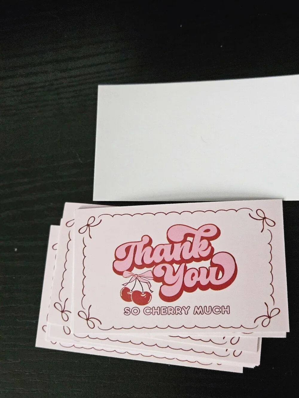 Thank You So Cherry Much Pink Thank You Cards